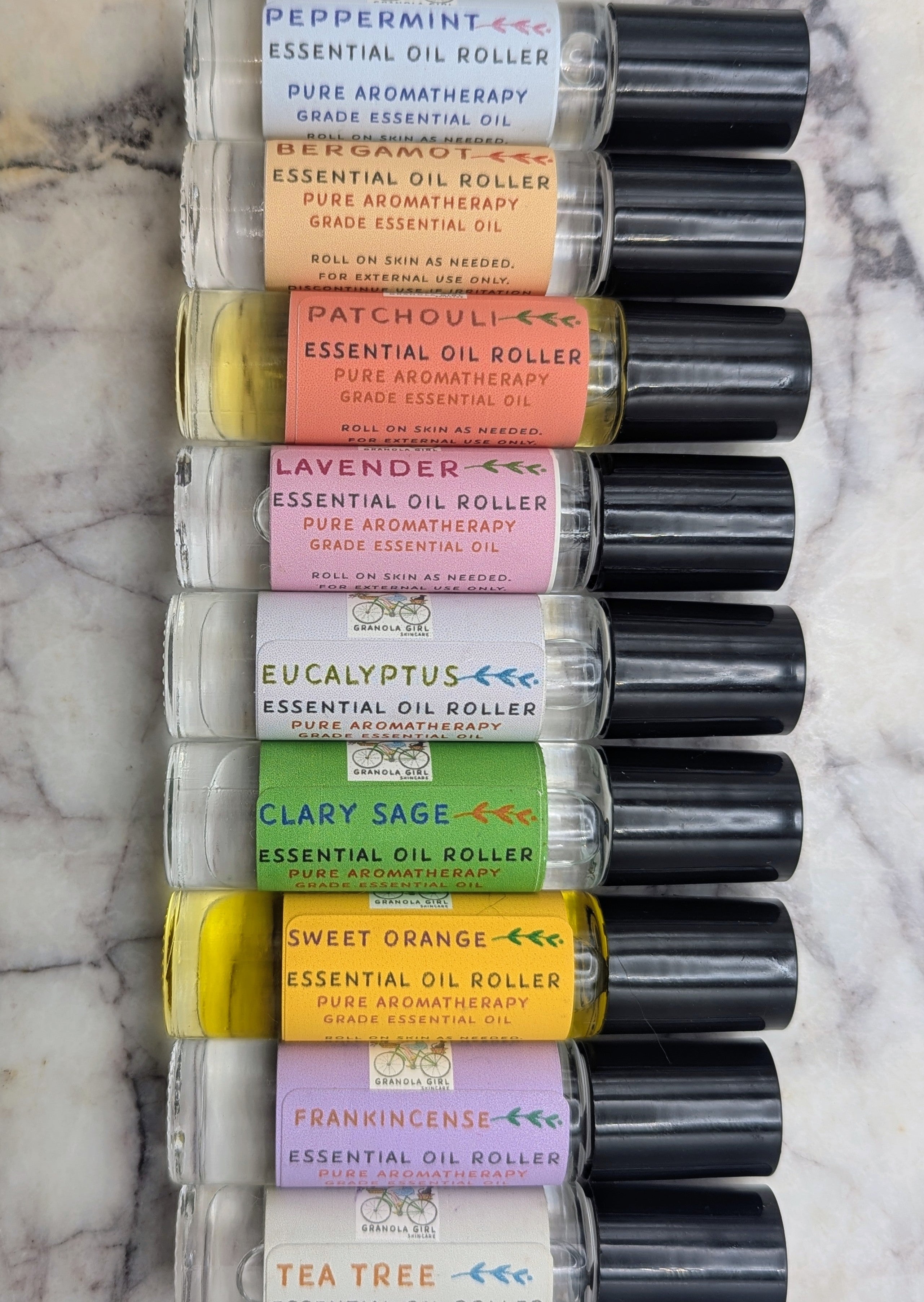 Single Note Essential Oil Rollers – Granola Girl Skincare